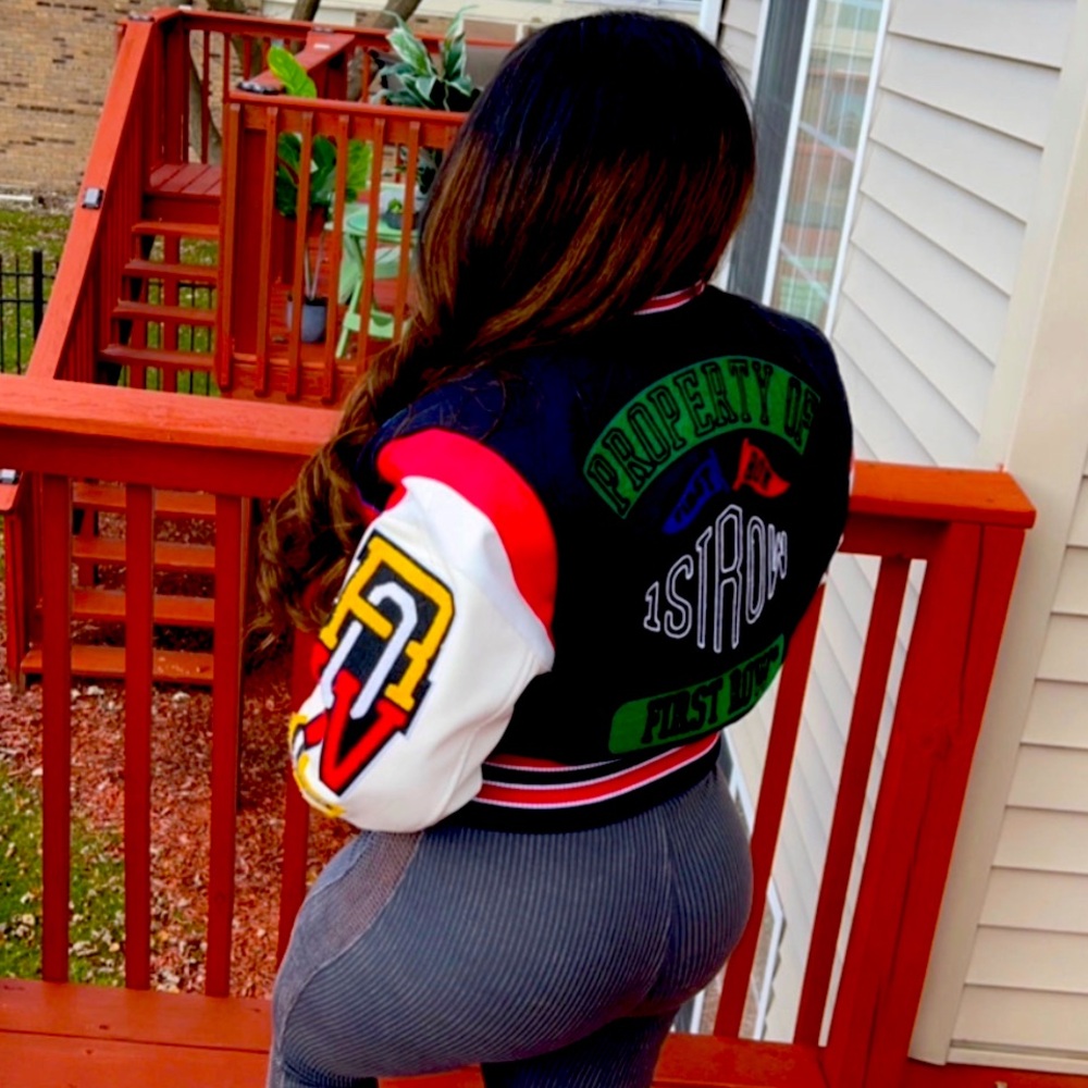 Brand new Varsity Jacket only 1 size available (MEDIUM) don’t miss out!